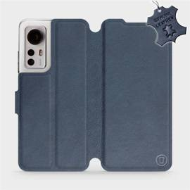 Etui ze skóry naturalnej do Xiaomi 12 - wzór Blue Leather