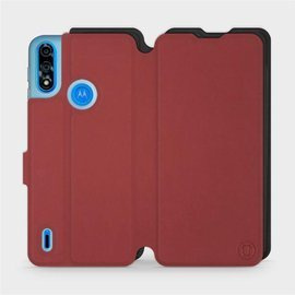 Etui Soft Touch do Motorola Moto E7 Power - wzór Zachodząca czerwień z czernią