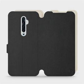 Etui Soft Touch do OPPO Reno 2Z - wzór Satynowa czerń z platyną