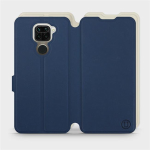 Etui Soft Touch do Xiaomi Redmi Note 9 - wzór Głęboki granat z platyną