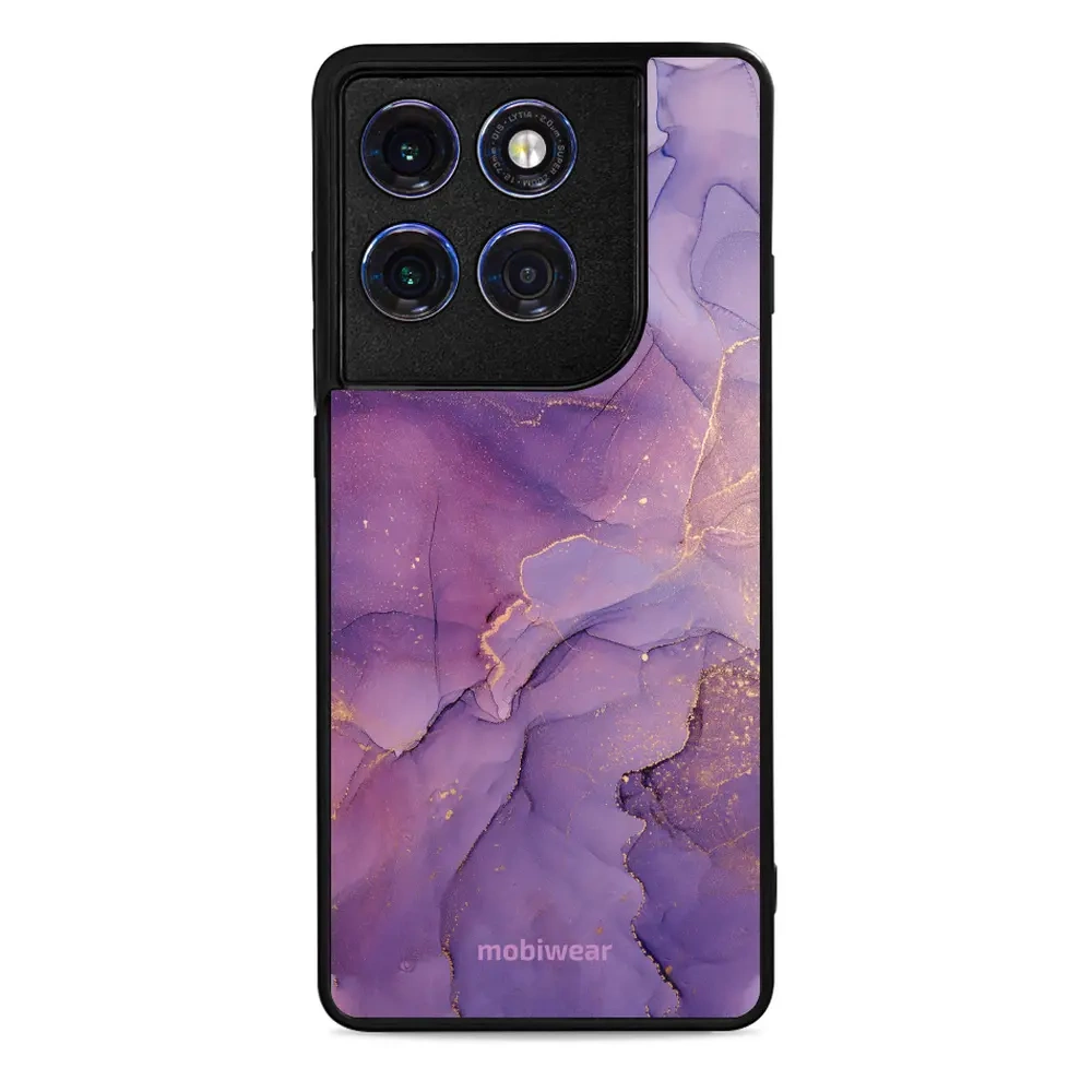 Mobiwear Glossy Case, Handyhülle, Geräteschutz, stilvolle Grafik, sicheres Gehäuse, Violett