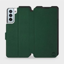 Etui Soft Touch do Samsung Galaxy S21 Plus - wzór Miejska zieleń z czernią