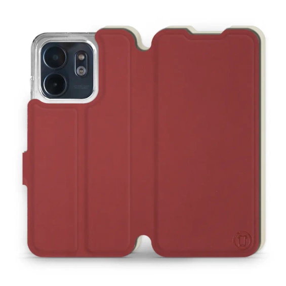Etui Soft Touch do Infinix Smart 9 - wzór Zachodząca czerwień z platyną