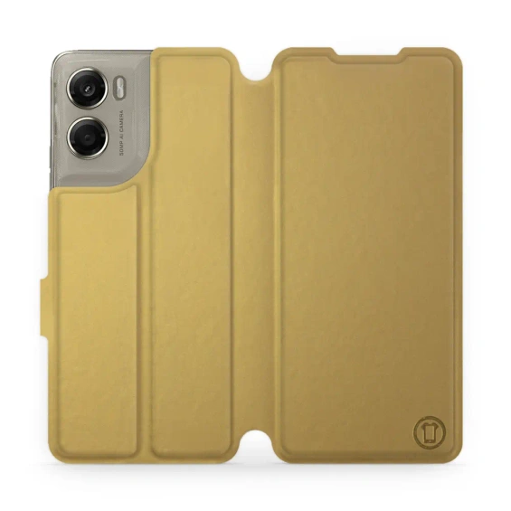 Etui do Motorola Moto G06 Power - wzór Gold&Gray