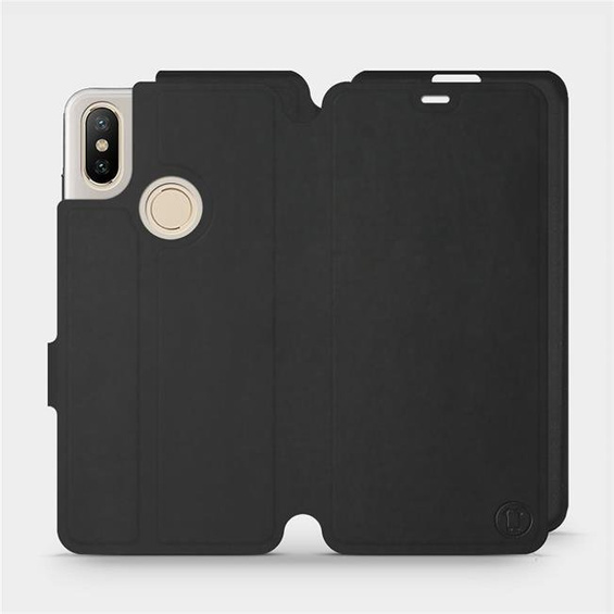 Etui Soft Touch do Xiaomi Mi A2 - wzór Satynowa czerń
