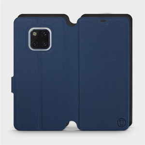 Etui Soft Touch do Huawei Mate 20 Pro - wzór Głęboki granat z czernią