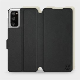Etui Soft Touch do Samsung Galaxy S20 FE - wzór Satynowa czerń z platyną