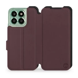 Etui Soft Touch do Huawei Honor X8b - wzór Matowy burgund z czernią