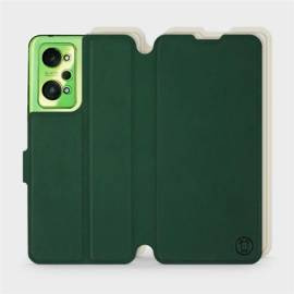 Etui Soft Touch do Realme GT Neo 2 - wzór Miejska zieleń z platyną