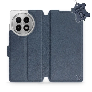 Etui ze skóry naturalnej do OnePlus 13R - wzór Blue Leather