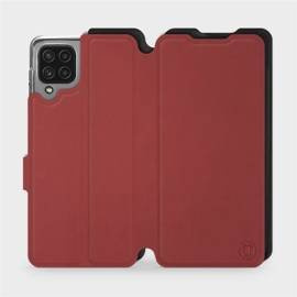 Etui Soft Touch do Samsung Galaxy A22 4G - wzór Zachodząca czerwień z czernią