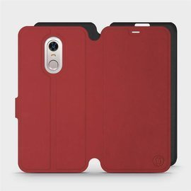 Etui Soft Touch do Xiaomi Redmi 5 Plus - wzór Zachodząca czerwień z czernią