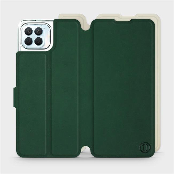 Etui Soft Touch do OPPO Reno 4 Lite - wzór Miejska zieleń z platyną