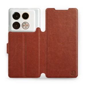 Etui do Infinix Note 40 Pro - wzór Brown&Gray