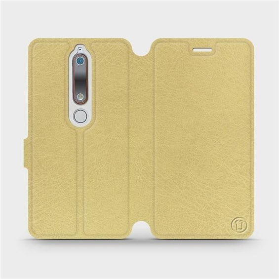 Etui do Nokia 6.1 - wzór Gold&Orange