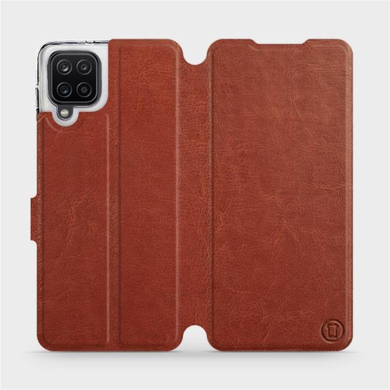 Etui do Samsung Galaxy A12 - wzór Brown&Orange