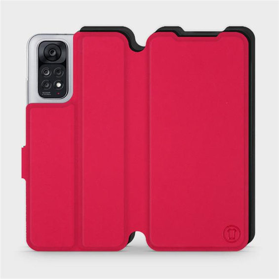 Etui Soft Touch do Xiaomi Redmi Note 11S - wzór Żywa czerwień z czernią