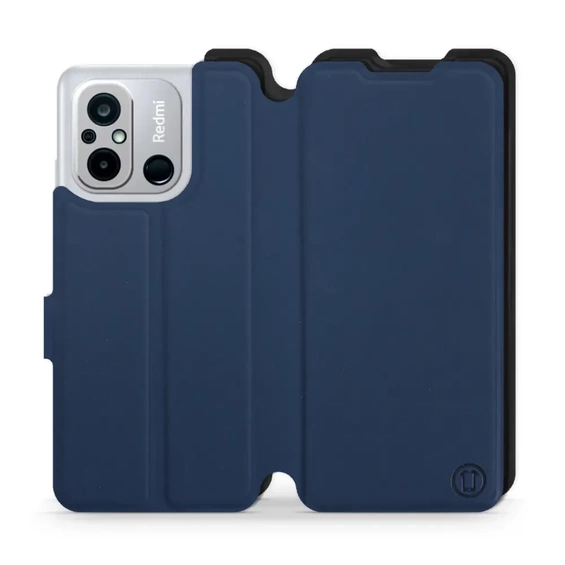 Etui Soft Touch do Xiaomi Redmi 12C - wzór Głęboki granat z czernią