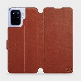 Etui do OPPO Reno 5 Lite - wzór Brown&Gray