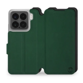 Etui Soft Touch do Xiaomi 15 - wzór Miejska zieleń z czernią