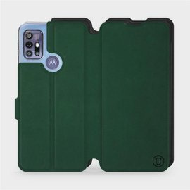 Etui Soft Touch do Motorola Moto G30 - wzór Miejska zieleń z czernią