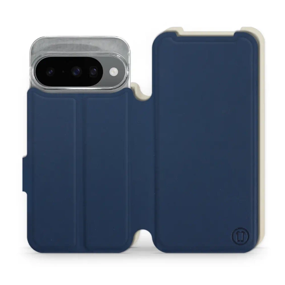 Etui Soft Touch do Google Pixel 10 - wzór Głęboki granat z platyną