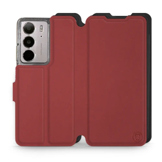 Etui Soft Touch do Realme C75 - wzór Zachodząca czerwień z czernią