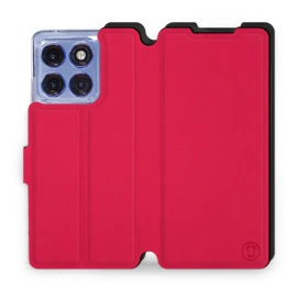 Etui Soft Touch do Motorola Edge 60 Pro - wzór Żywa czerwień z czernią