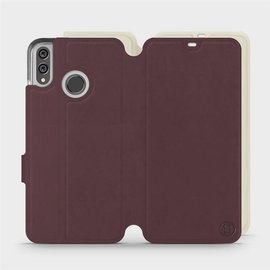 Etui Soft Touch do Huawei Honor 8X - wzór Matowy burgund z platyną