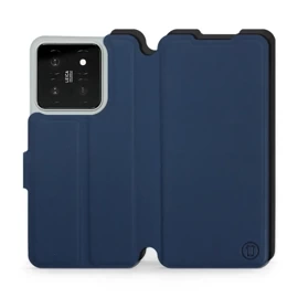 Etui Soft Touch do Xiaomi 14 - wzór Głęboki granat z czernią