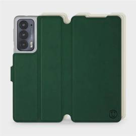 Etui Soft Touch do Motorola Edge 20 - wzór Miejska zieleń z platyną