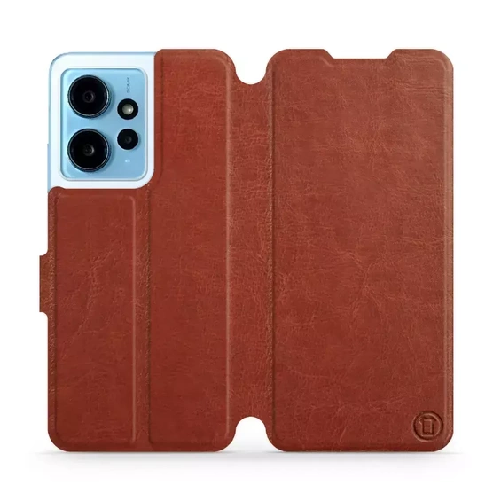 Etui do Xiaomi Redmi Note 12 4G - wzór Brown&Orange