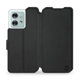 Etui Soft Touch do Motorola Edge 40 Neo - wzór Satynowa czerń