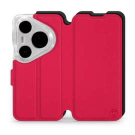 Etui Soft Touch do Huawei Pura 80 Pro - wzór Żywa czerwień z czernią