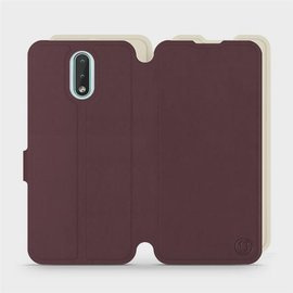 Etui Soft Touch do Nokia 2.3 - wzór Matowy burgund z platyną