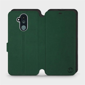 Etui Soft Touch do Huawei Mate 20 Lite - wzór Miejska zieleń z czernią