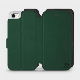 Etui Soft Touch do Apple iPhone 7 - wzór Miejska zieleń z czernią