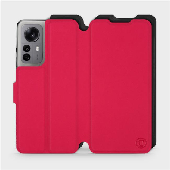 Etui Soft Touch do Xiaomi 12X - wzór Żywa czerwień z czernią