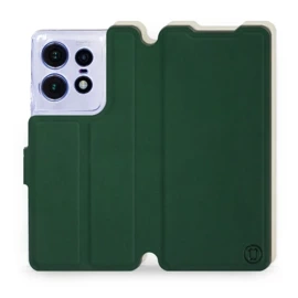 Etui Soft Touch do Motorola Edge 50 Pro - wzór Miejska zieleń z platyną