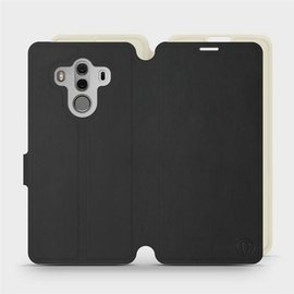 Etui Soft Touch do Huawei Mate 10 Pro - wzór Satynowa czerń z platyną