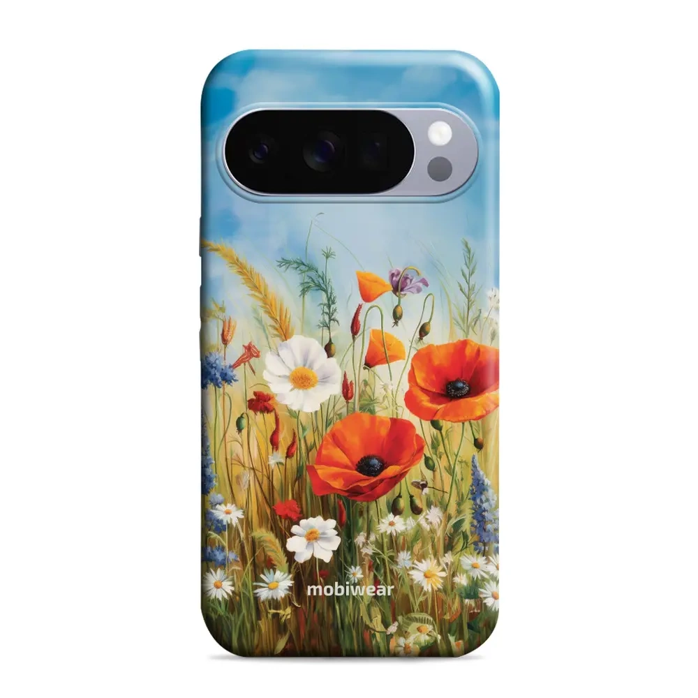 Mobiwear Elite Pro für Google Pixel 10 Pro, Geräteschutz, langlebiges Design, komfortable Bedienung, perfekte Passform, Wiesenblumen