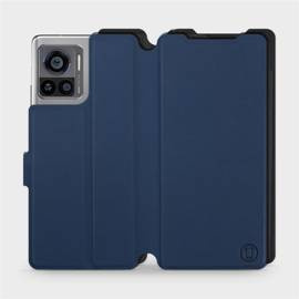 Etui Soft Touch do Motorola Edge 30 Ultra - wzór Głęboki granat z czernią