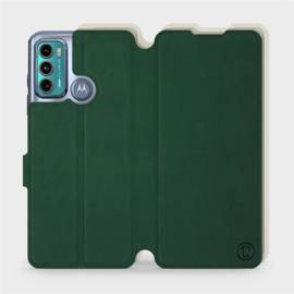 Etui Soft Touch do Motorola Moto G60 - wzór Miejska zieleń z platyną
