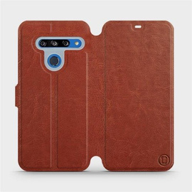 Etui do LG G8s ThinQ - wzór Brown&Gray