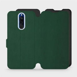 Etui Soft Touch do Xiaomi Redmi 8 - wzór Miejska zieleń z czernią