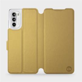 Etui do Motorola Moto G52 - wzór Gold&Gray