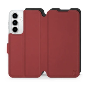 Etui Soft Touch do Samsung Galaxy A35 5G - wzór Zachodząca czerwień z czernią