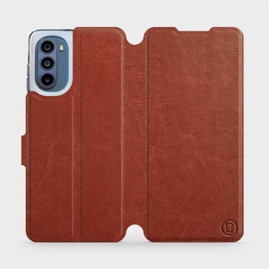 Etui do Motorola Moto G62 5G - wzór Brown&Orange