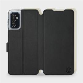 Etui Soft Touch do Samsung Galaxy M52 5G - wzór Satynowa czerń z platyną