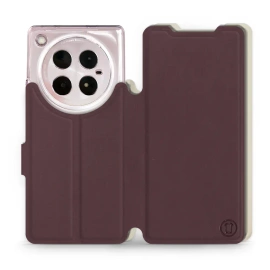 Etui Soft Touch do Infinix ZERO 40 5G - wzór Matowy burgund z platyną